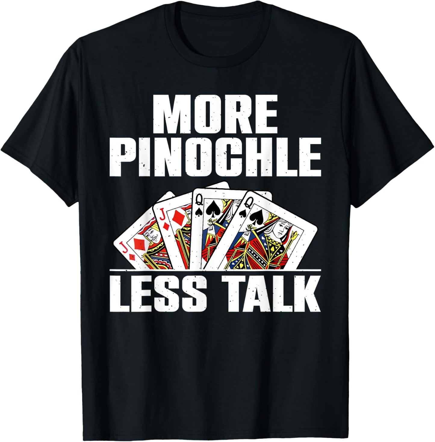 Funny Pinochle Design Women Card Game Pinochle Lover T-Shirt - T-Shirt | Black