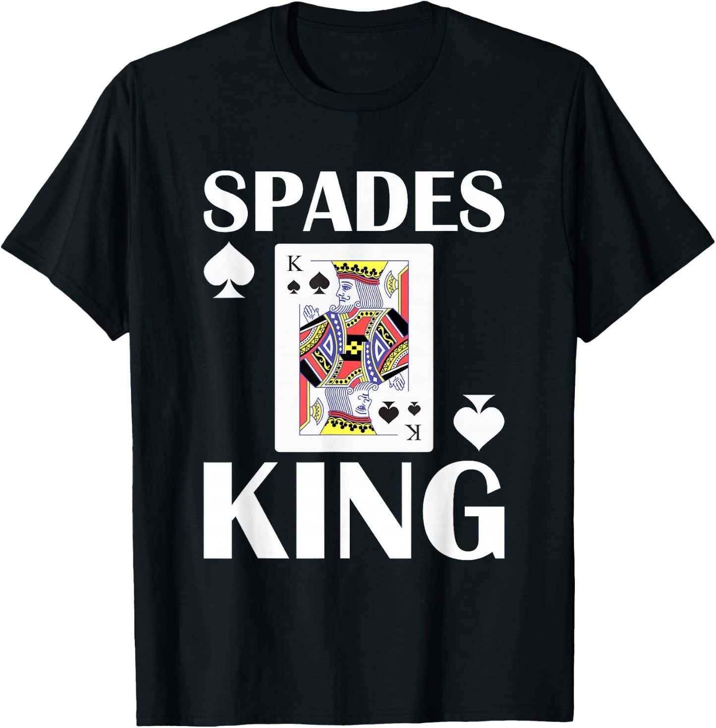 Spades Card Game Card Player T-Shirt - T-Shirt | Black