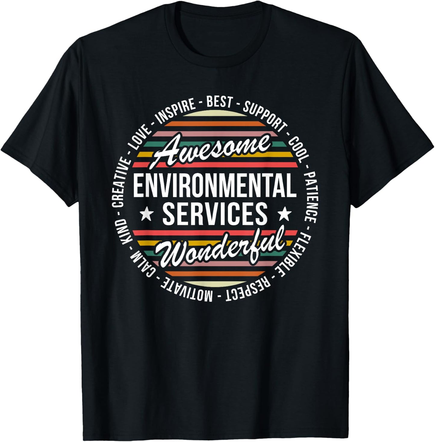 Environmental Services Gifts Funny Housekeeping EVS Week T-Shirt - T-Shirt | Black