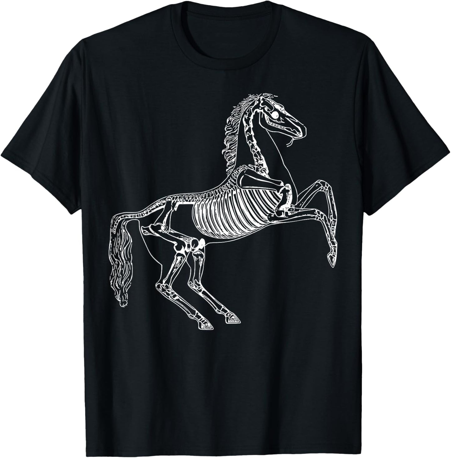 Horse Skeleton T-Shirt - T-Shirt | Black