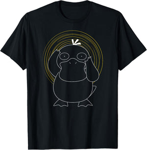 Pokémon - Psyduck Spiral T-Shirt - T-Shirt | Black