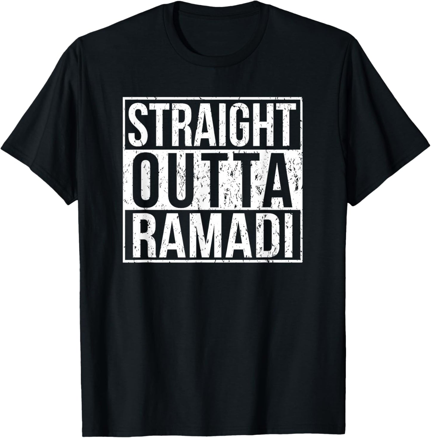 Straight Outta Ramadi Proud Veteran T-Shirt - T-Shirt | Black