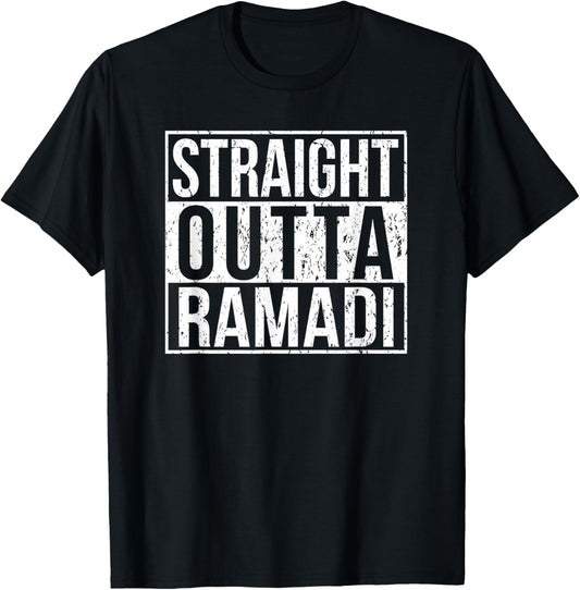 Straight Outta Ramadi Proud Veteran T-Shirt - T-Shirt | Black
