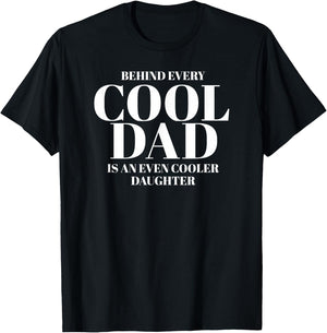 Funny Dad Quote Fathers Day Shirt for Dad from Daughter T-Shirt - T-Shirt | Black
