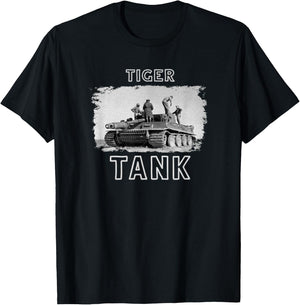 Tiger Tank - Cool Historical World War 2 (WW2) German Panzer T-Shirt - T-Shirt | Black