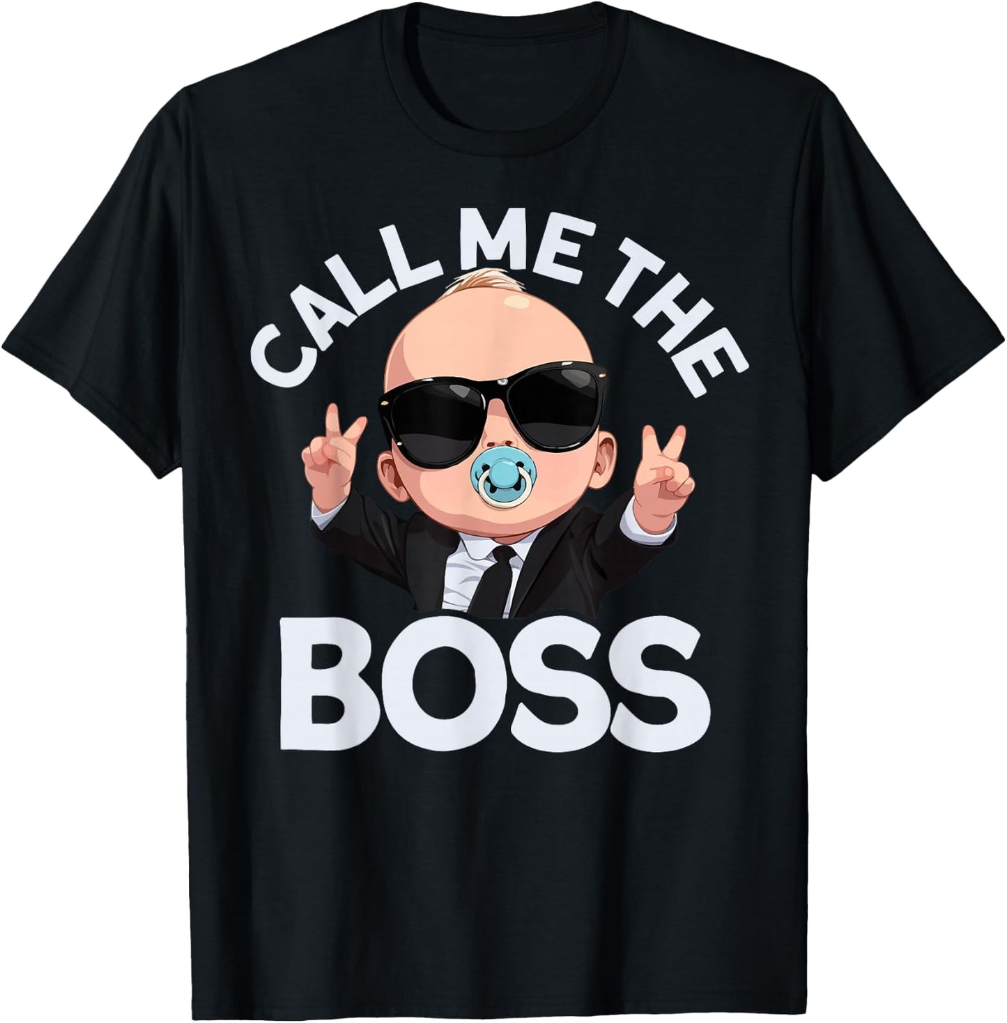 Baby Boss "Call Me Boss" Like A Boss Kids T-Shirt - T-Shirt | Black