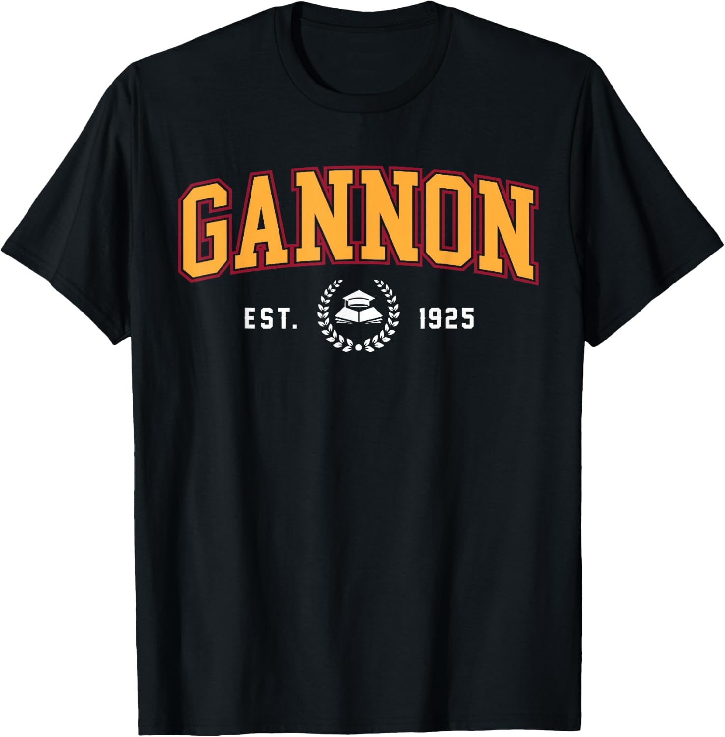 Gannon University Retro Men Women T-Shirt - T-Shirt | Black