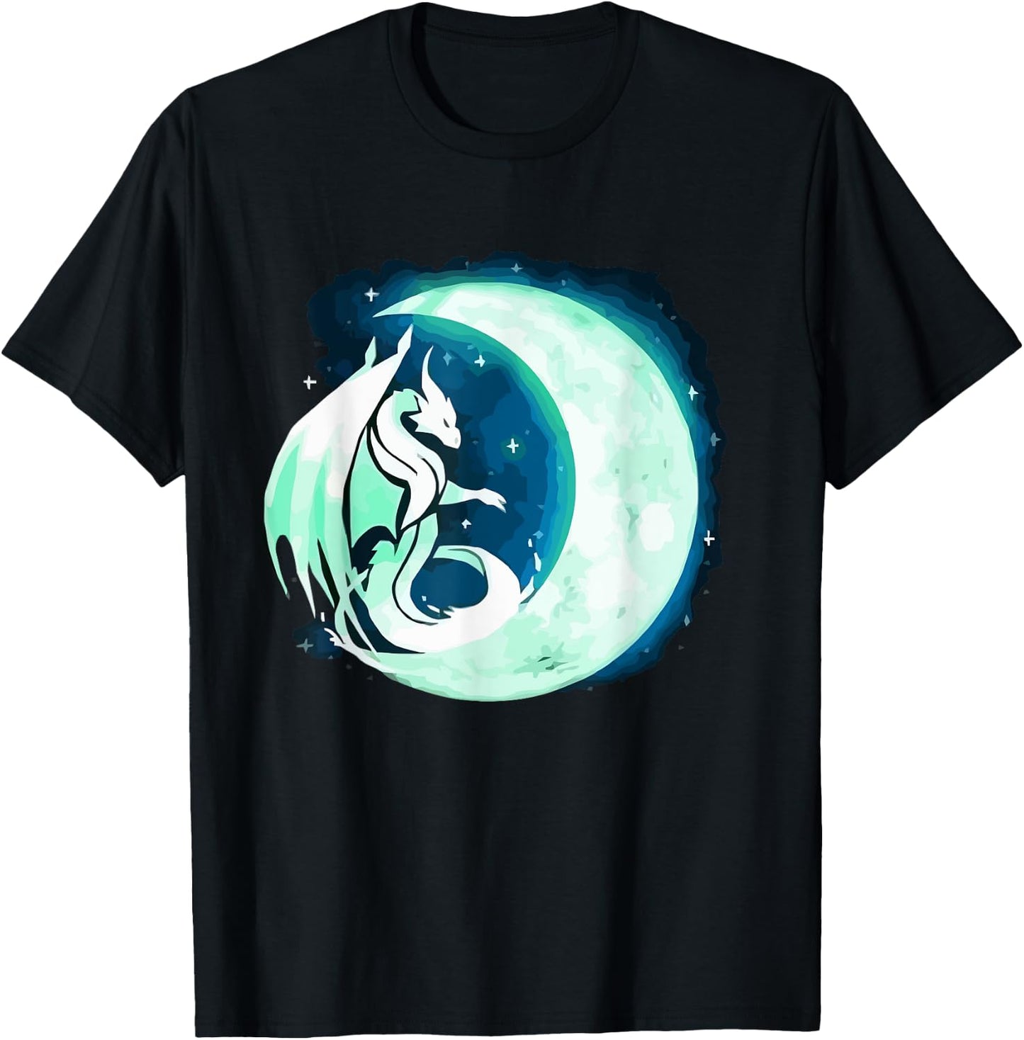 Dragon Moon T-Shirt - T-Shirt | Black