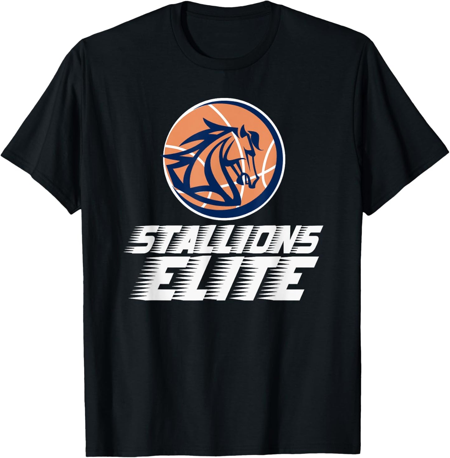 Stallions Elite Basketball Team T-Shirt - T-Shirt | Black