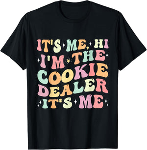 It's Me Hi I'm The Cookie Dealer Scout Troop Scouting Girls T-Shirt - T-Shirt | Black