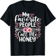 My Favorite People Call Me Honey Funny Grandma Mother's Day T-Shirt - T-Shirt | Black
