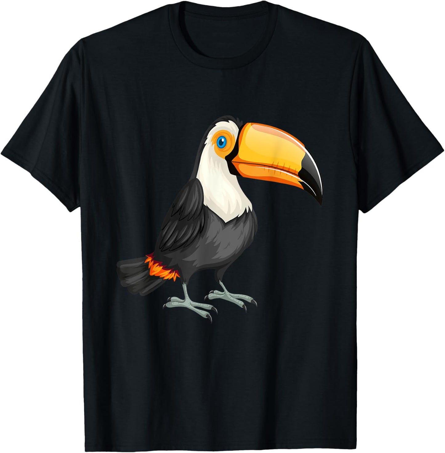 Funny Toucan Bird Tropical Rainforest Animal Wildlife T-Shirt - T-Shirt | Black