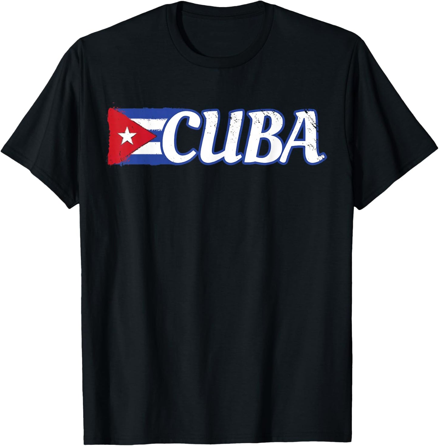Cuban Flag Shirt Cuba Hispanic Heritage Month T-Shirt - T-Shirt | Black