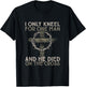 I only kneel for one man an he died on the cross - Jesus T-Shirt - T-Shirt | Black