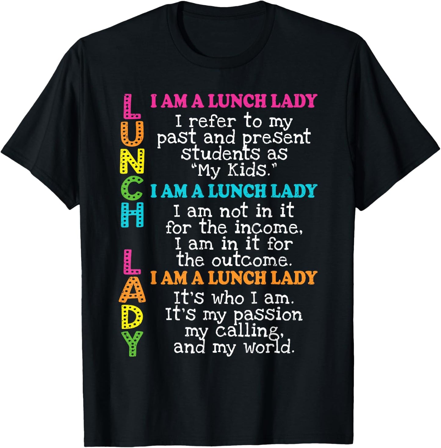 Lunch Hero Squad Lunch Ladies Cafeteria Crew Back To School T-Shirt - T-Shirt | Black