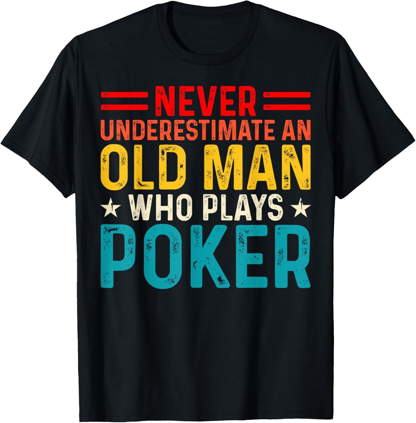 Funny Poker Gambling Card Player Casino Gambler Poker T-Shirt - T-Shirt | Black