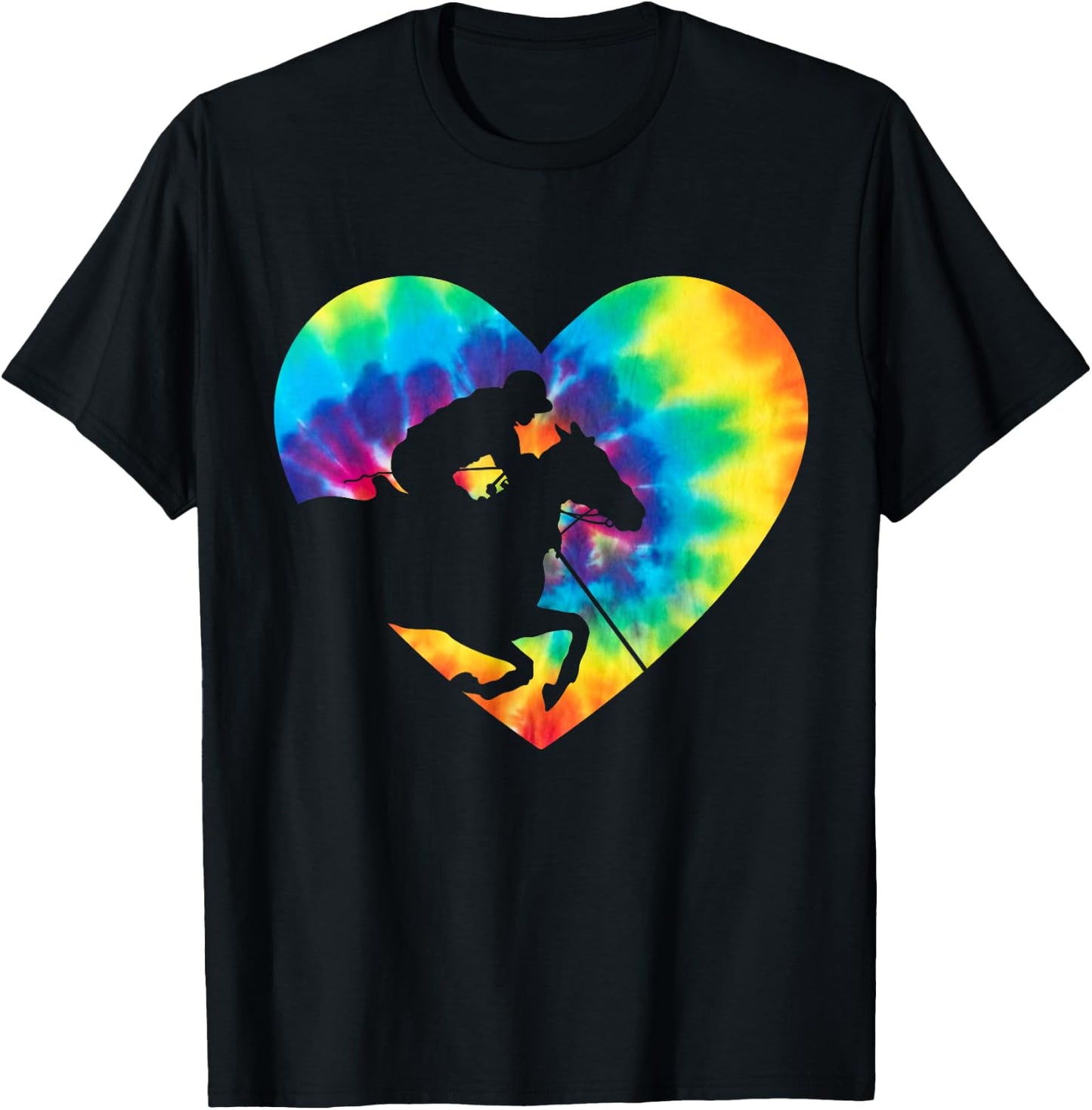 Polo Players Horseback Riding Horse Equestrian Sports T-Shirt - T-Shirt | Black