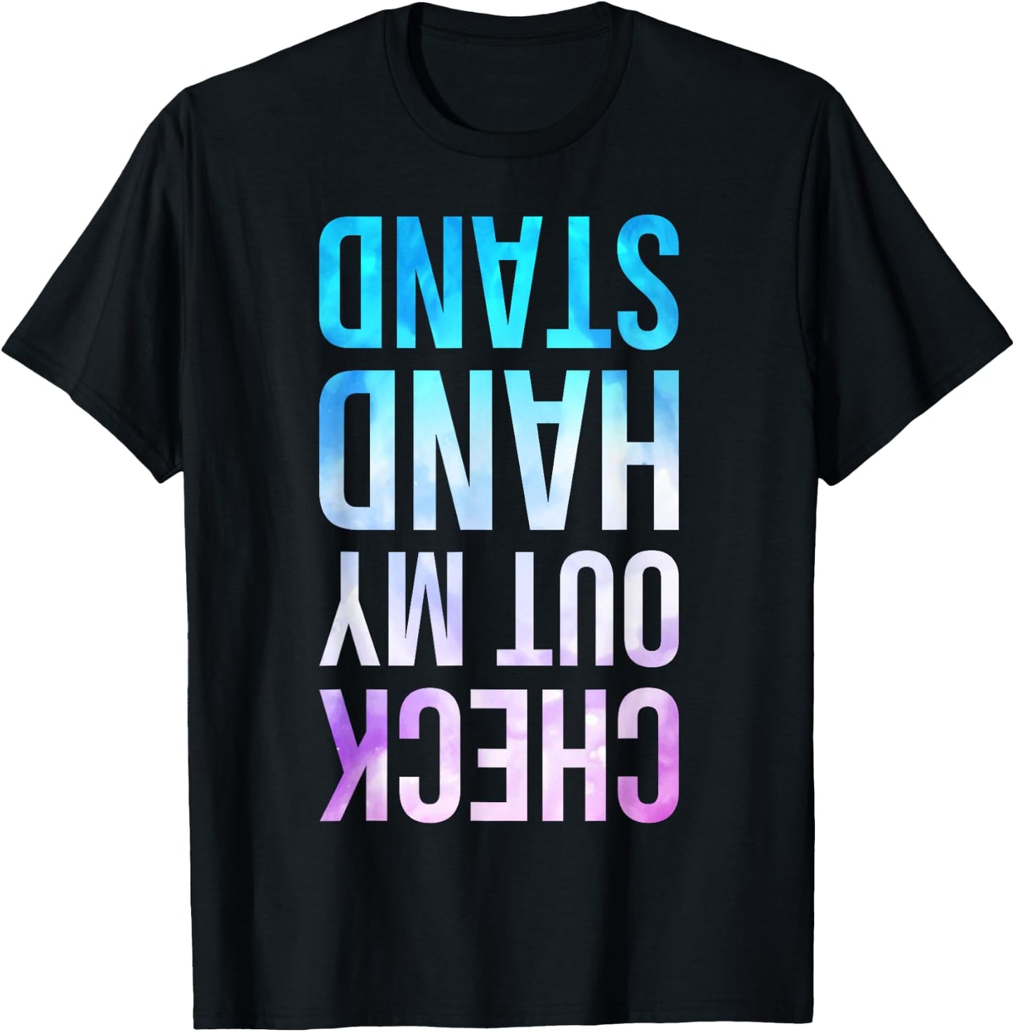 Check Out My Handstand Funny Gymnastics Boys Girls T-Shirt - T-Shirt | Black