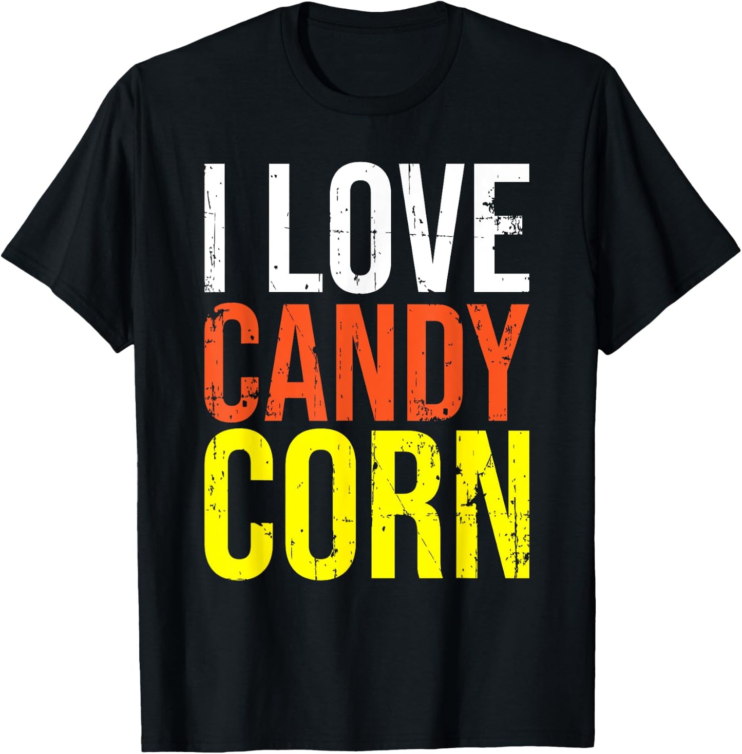 Halloween Candy Corn Funny Costume Men Women Kids Gifts T-Shirt - T-Shirt | Black