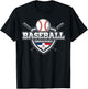 Dominican Republic Baseball T design T-Shirt - T-Shirt | Black