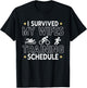 I Survived my Wifes Triathlon Training Schedule Athletics T-Shirt - T-Shirt | Black