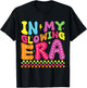 In My Glowing Era Groovy Retro Funny Summer Vacation T-Shirt - T-Shirt | Black