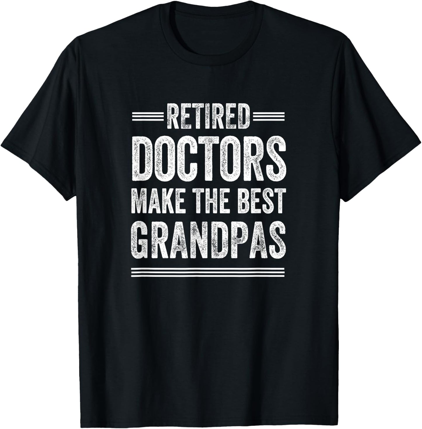 Pensioner Grandpa Doctor MD Retirement Gift Dad T-Shirt - T-Shirt | Black