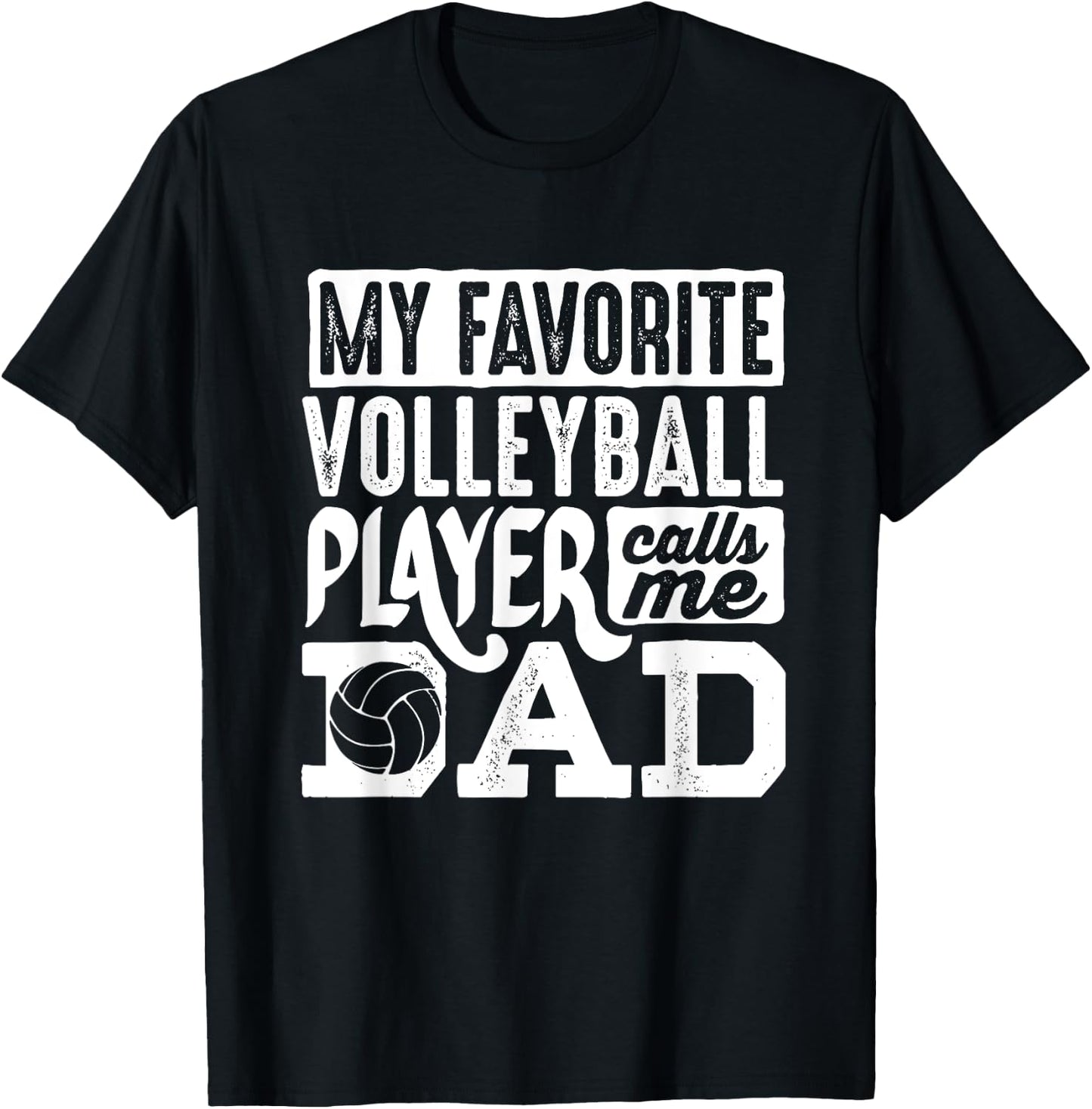 Volleyball Dad Shirt Men Volleyball Lover Volleyball Player T-Shirt - T-Shirt | Black