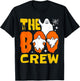 Halloween The Boo Crew Cute Ghost Spooky Family Matching T-Shirt - T-Shirt | Black