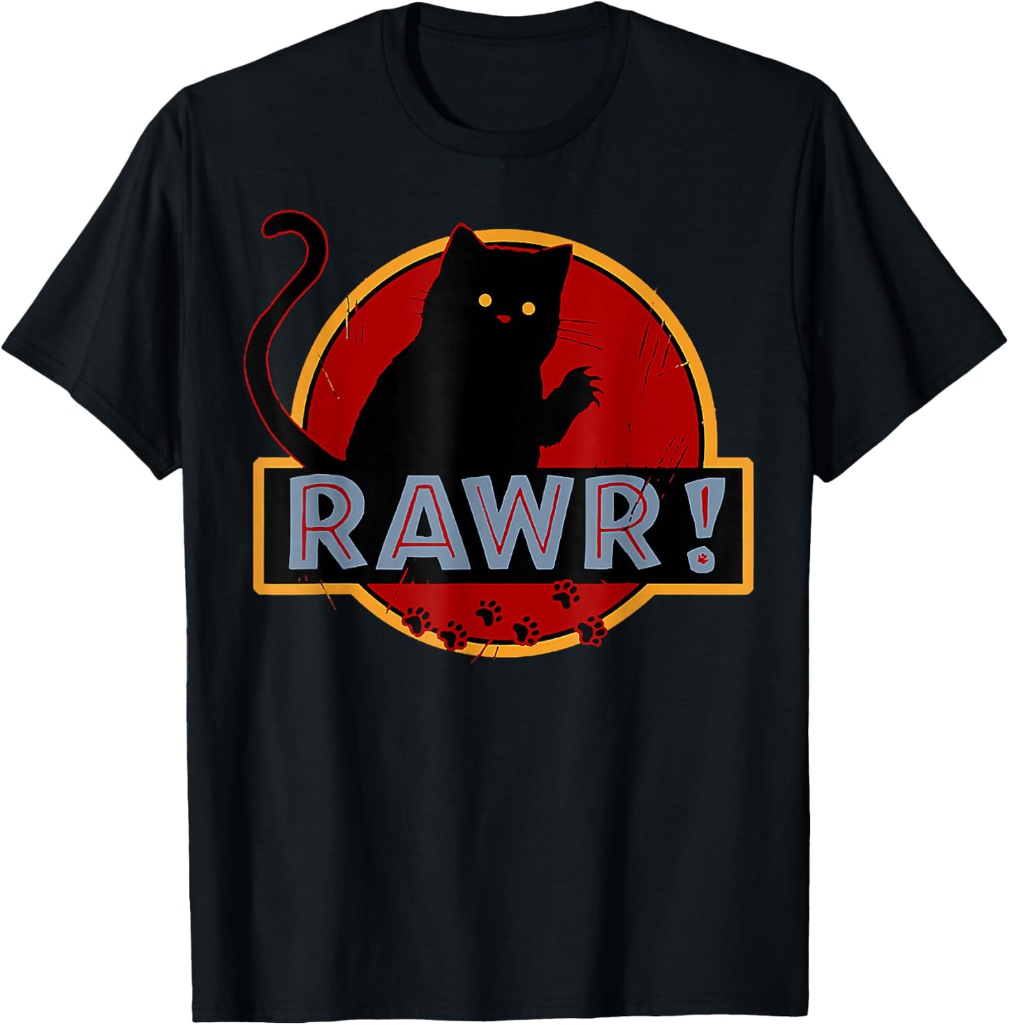 Awesome C.at Rawr T-Shirt - T-Shirt | Black