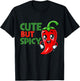 Funny Cute But Spicy Cute Chili Baby Girl Boy T-Shirt - T-Shirt | Black