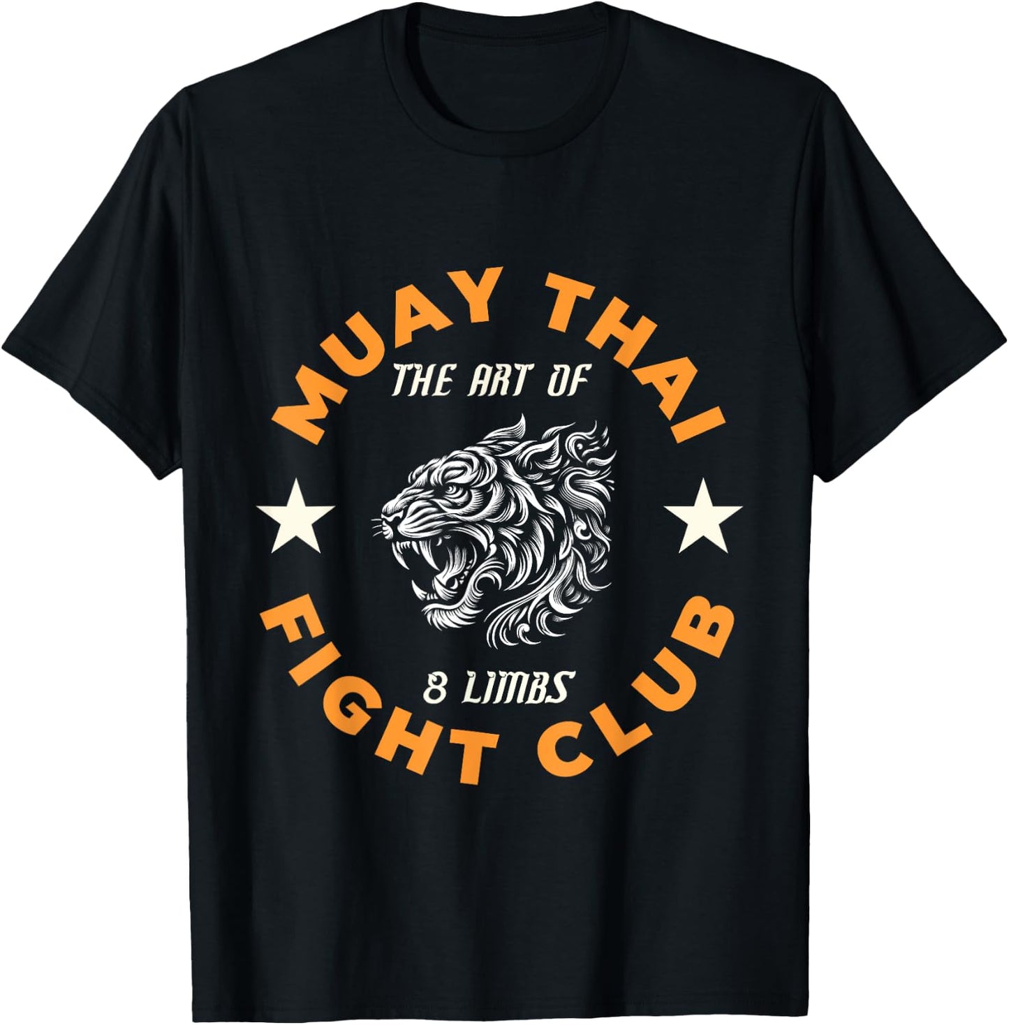 Muay Thai MMA Fight Tattoo Tiger Art of 8 Limbs Kickboxing T-Shirt - T-Shirt | Black