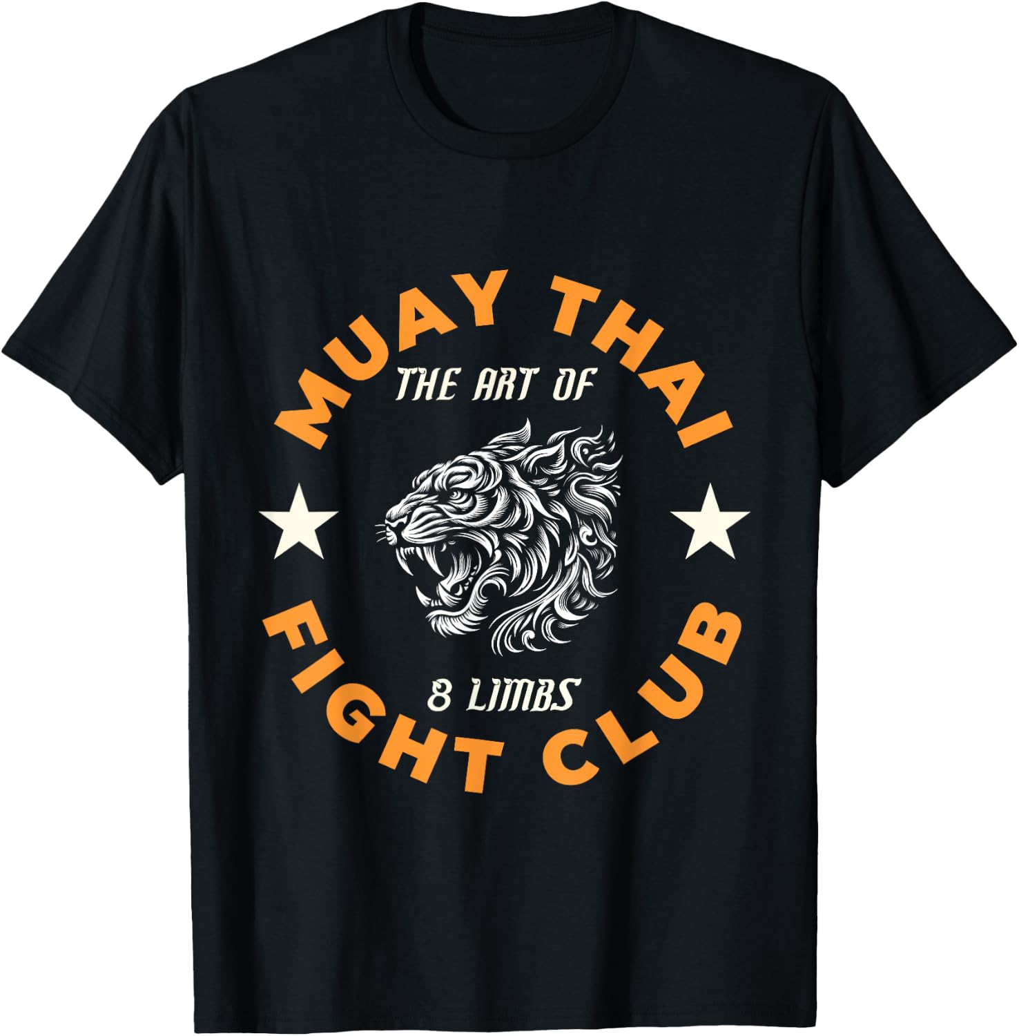 Muay Thai MMA Fight Tattoo Tiger Art of 8 Limbs Kickboxing T-Shirt - T-Shirt | Black