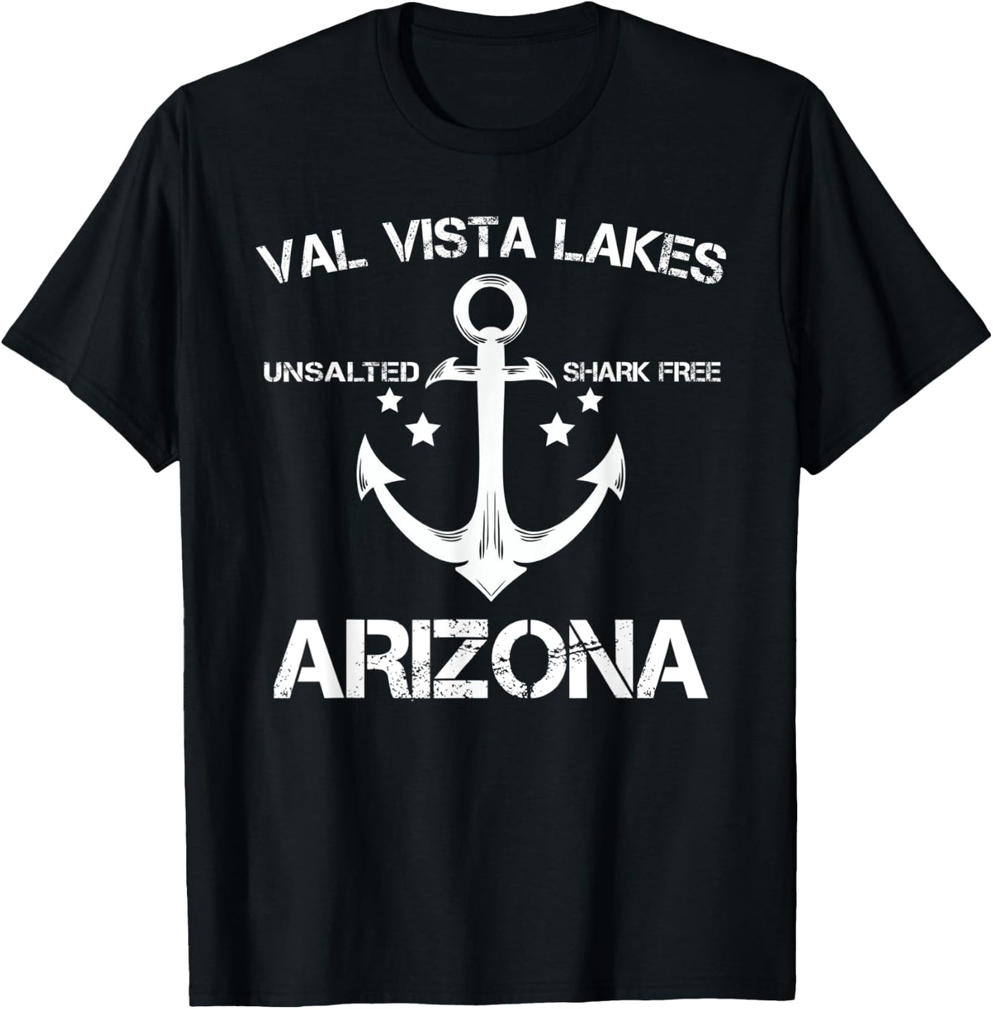VAL VISTA LAKES ARIZONA Funny Fishing Camping Summer Gift Women Kids T-Shirt - T-Shirt | Black