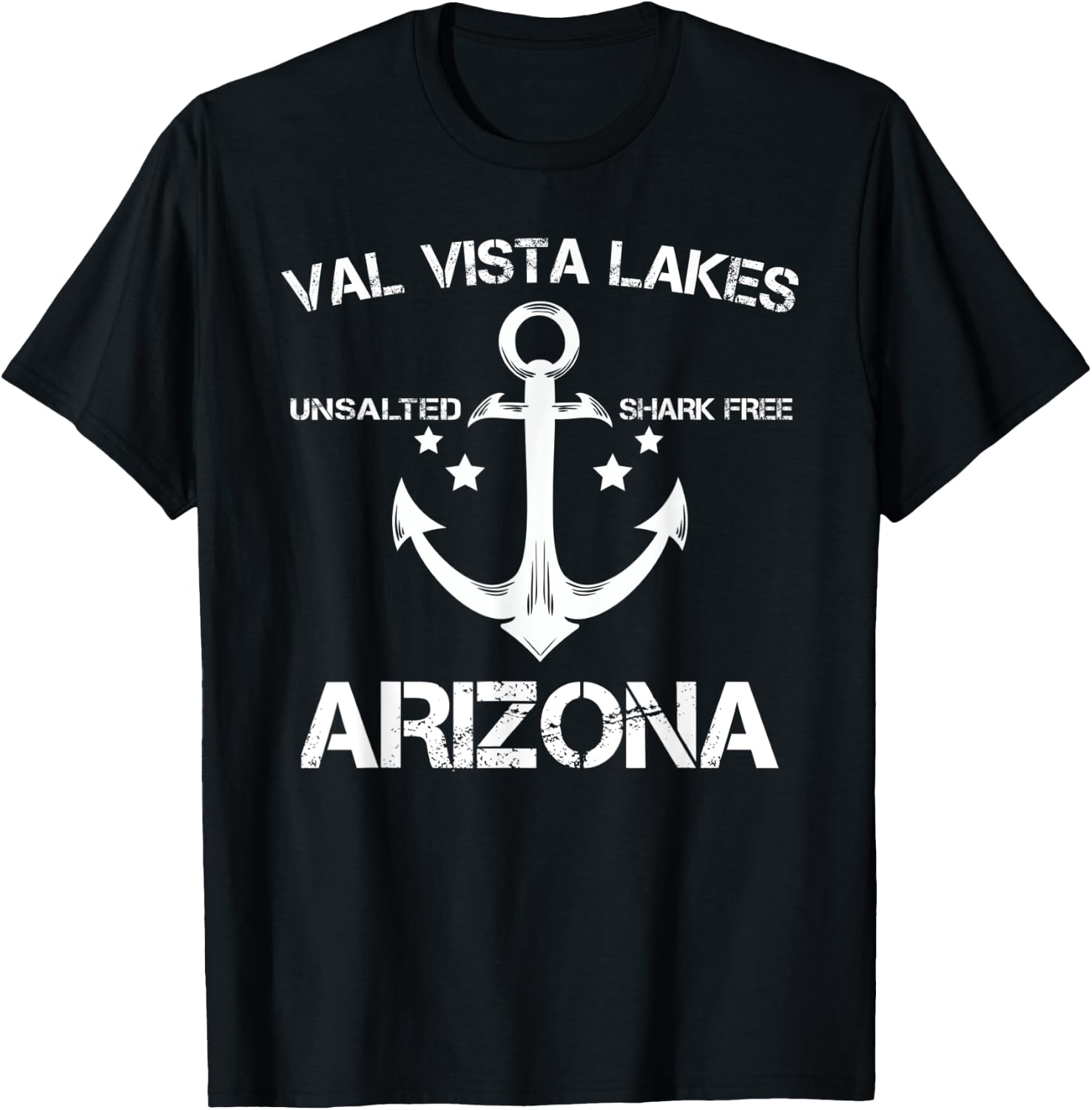 VAL VISTA LAKES ARIZONA Funny Fishing Camping Summer Gift Women Kids T-Shirt - T-Shirt | Black