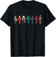 Marvel Holiday Christmas Avengers Team Festive Nutcrackers T-Shirt - T-Shirt | Black