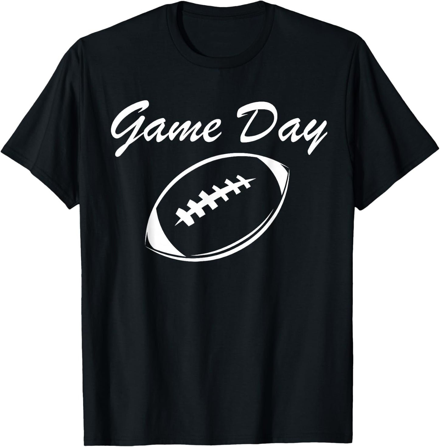 Game Day Football Shirts Cute Girls Kids Toddler T-Shirt - T-Shirt | Black