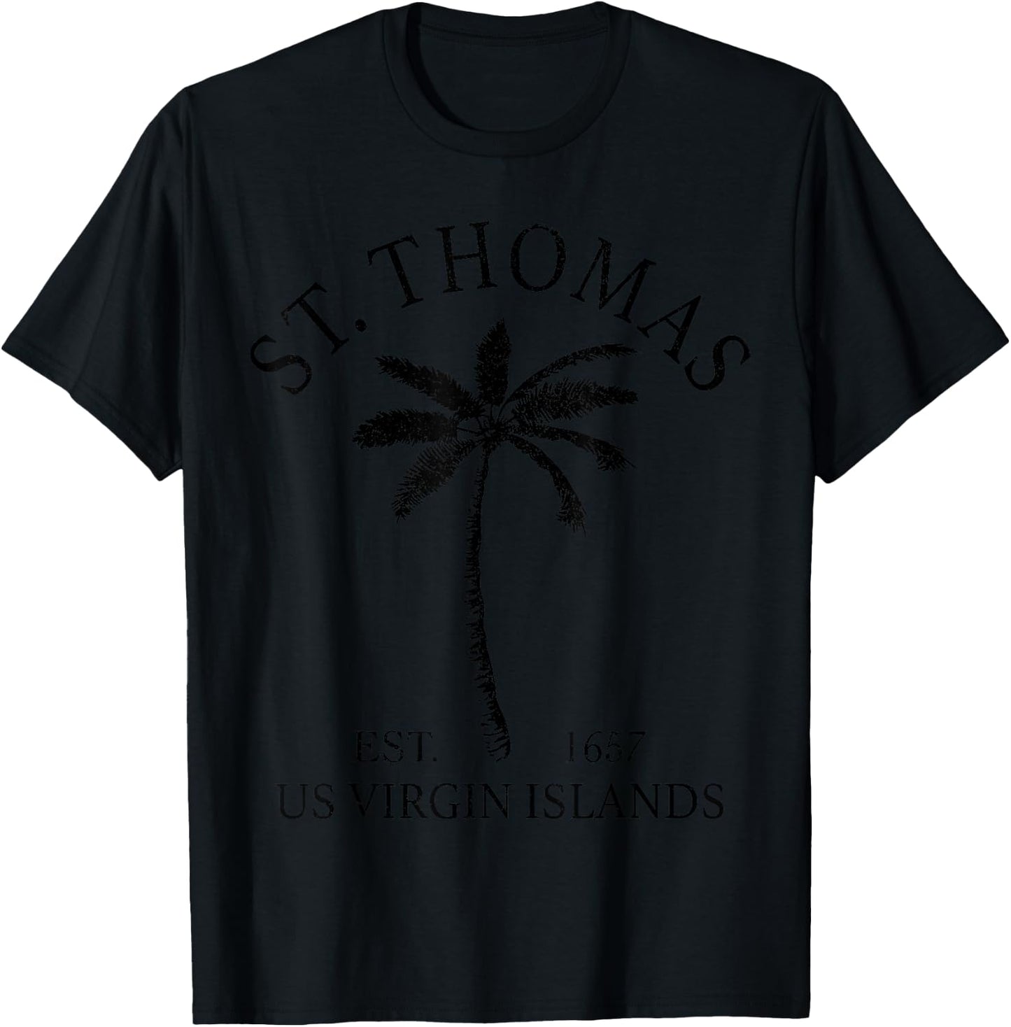 St. Thomas US Virgin Islands USVI Pride Souvenir T-Shirt - T-Shirt | Black