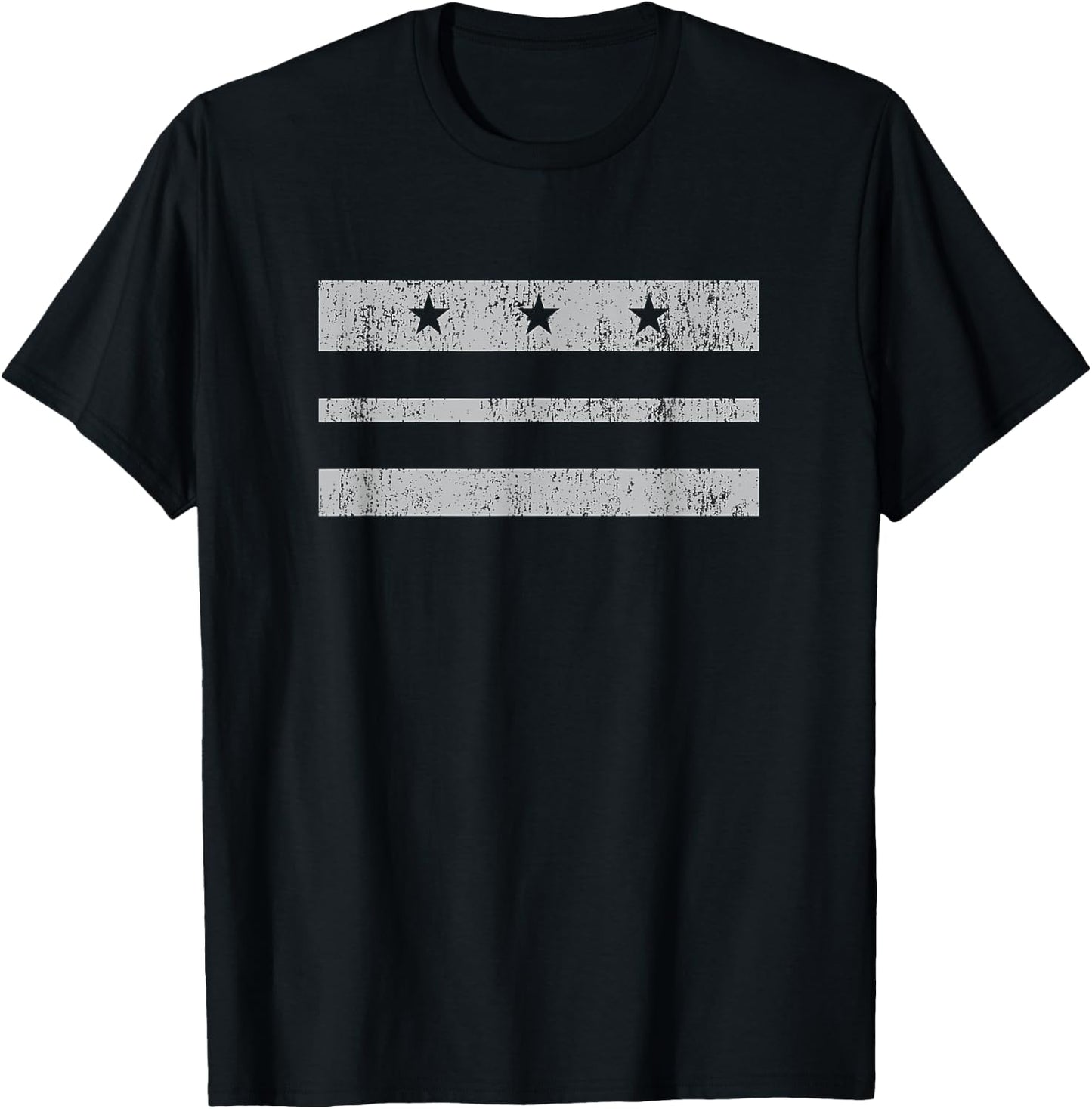 Vintage Washington DC Flag Retro District of Columbia T-Shirt - T-Shirt | Black