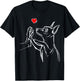 Min Pin Love Miniature Pinscher Dog Mom Women Girls T-Shirt - T-Shirt | Black