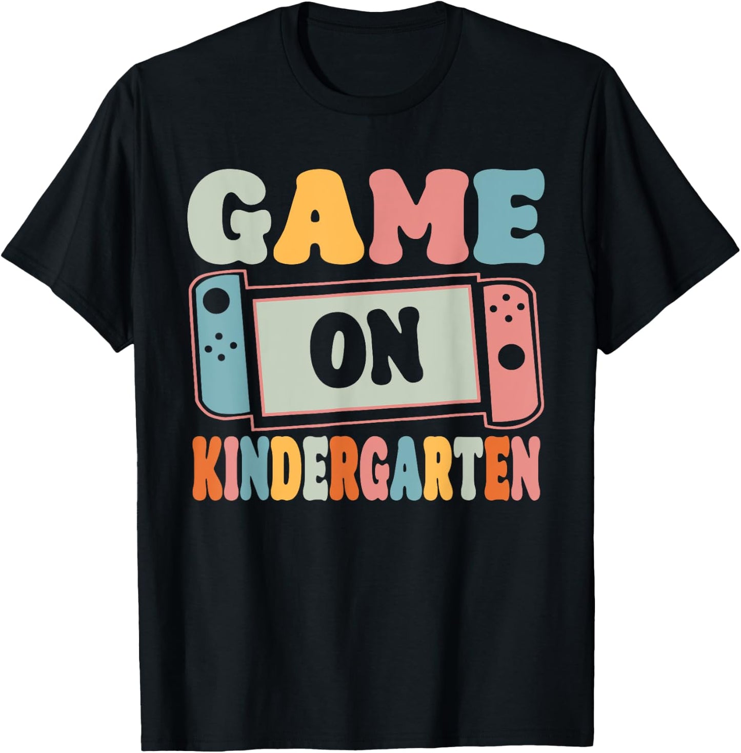 Game On Kindergarten Back To School Teachers Students T-Shirt - T-Shirt | Black