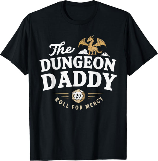 Nerdy Dad Gaming Tabletop Games Role Playing Game Funny RPG T-Shirt - T-Shirt | Black