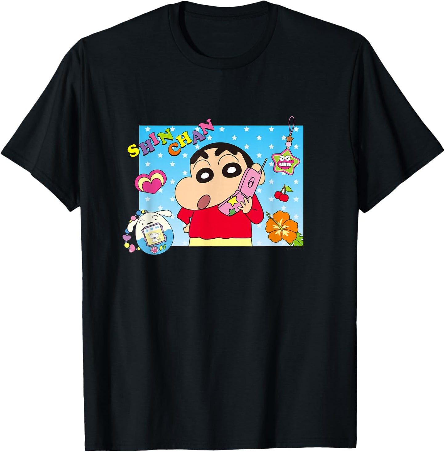 Crayon Shin-chan Playing HEISEI Shin-chan T-Shirt - T-Shirt | Black
