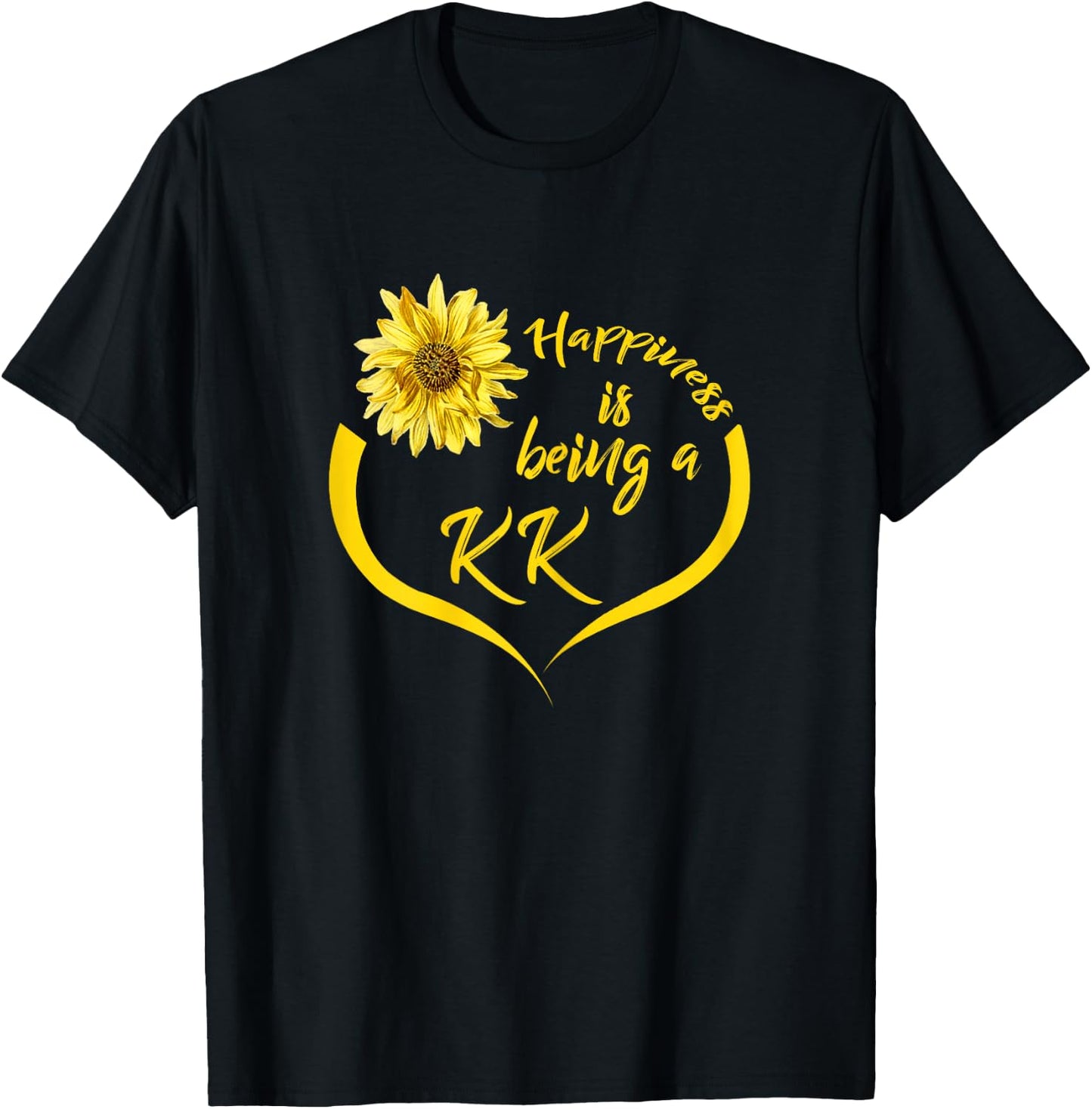 KK Gift: Happiness Is Being A KK T-Shirt - T-Shirt | Black