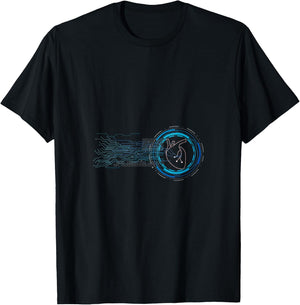 Digital Heart Computer Chip Circuit Electronics Nerd Geek T-Shirt - T-Shirt | Black