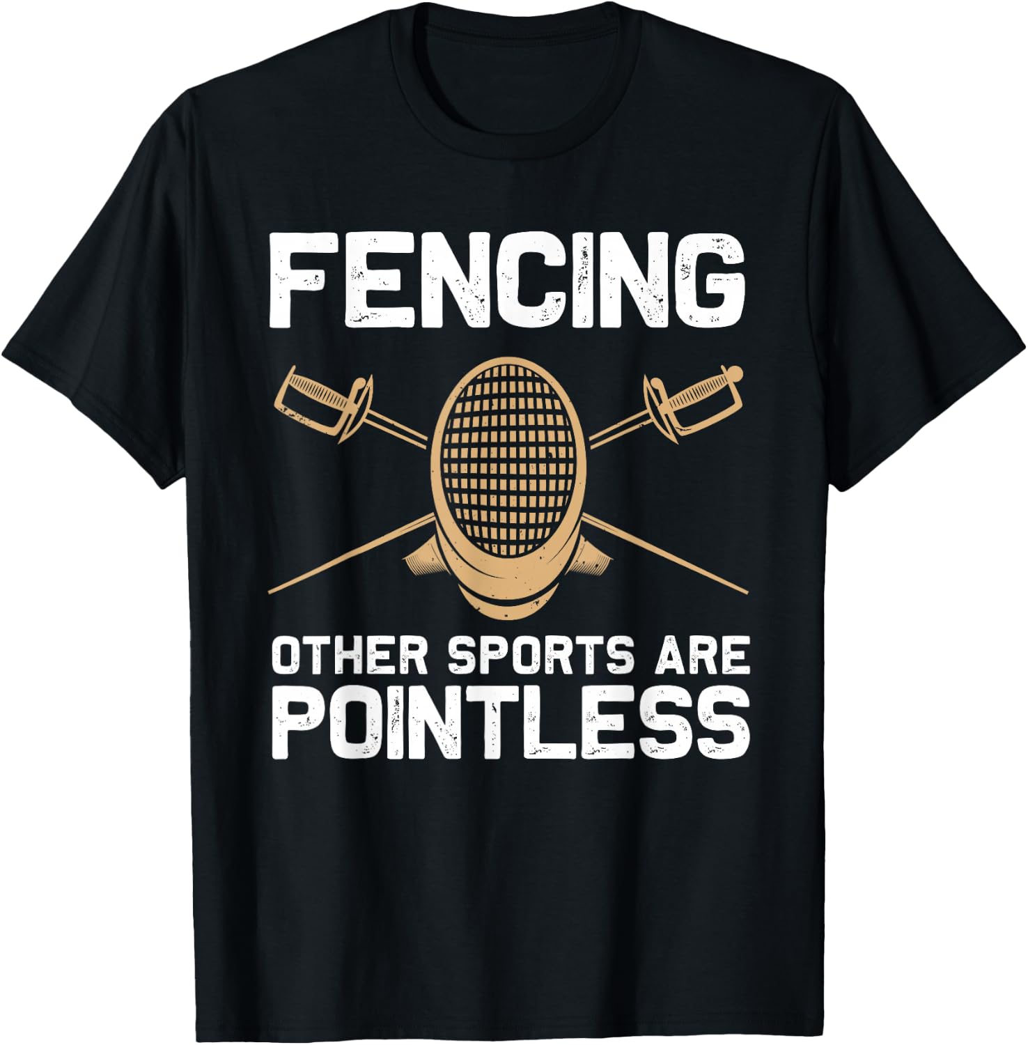 Funny Fencing Design Women Kids Fencing Sport Fencer T-Shirt - T-Shirt | Black