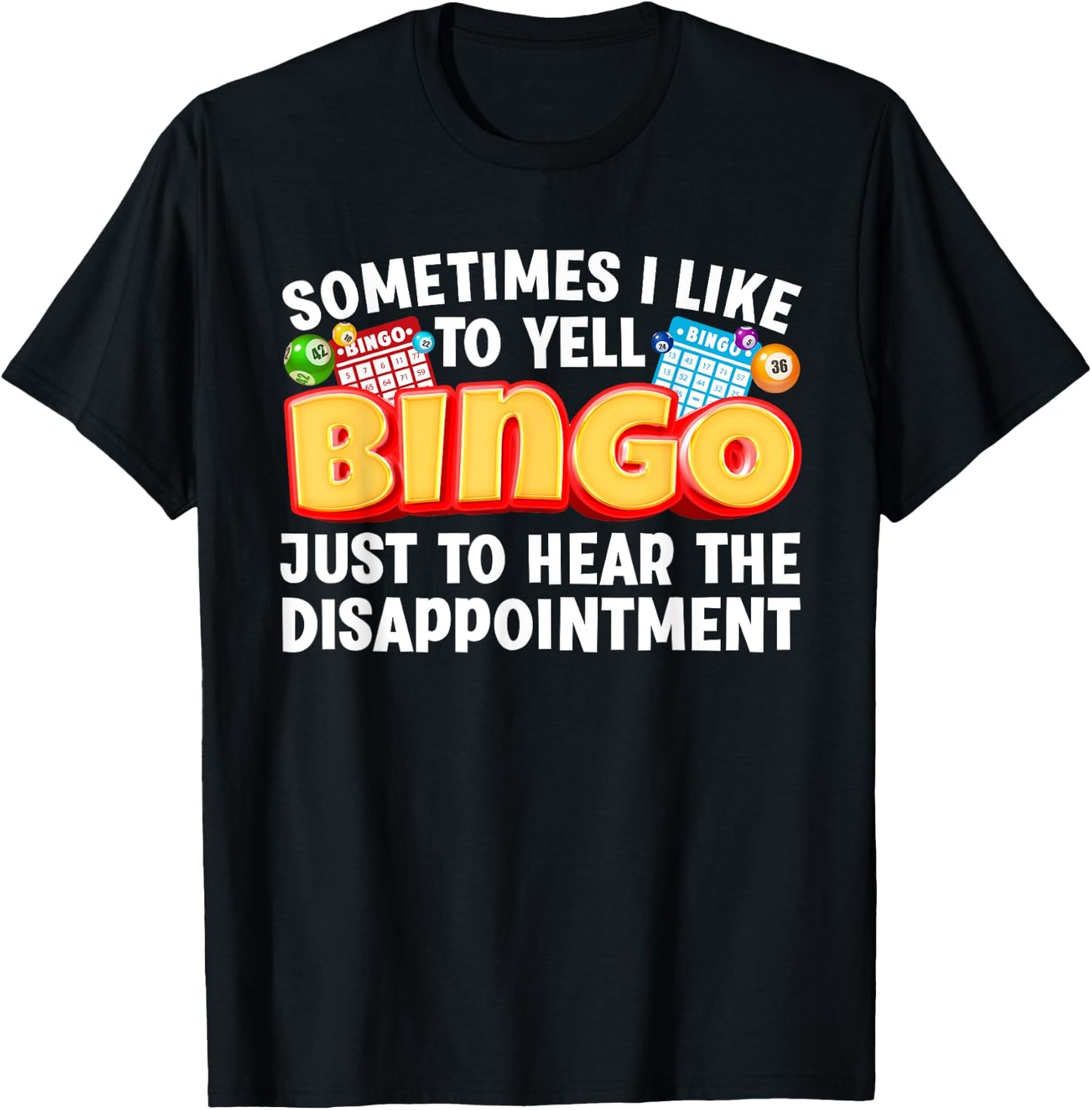 Cool Bingo Design Women Bingo Gambling Bingo Player T-Shirt - T-Shirt | Black