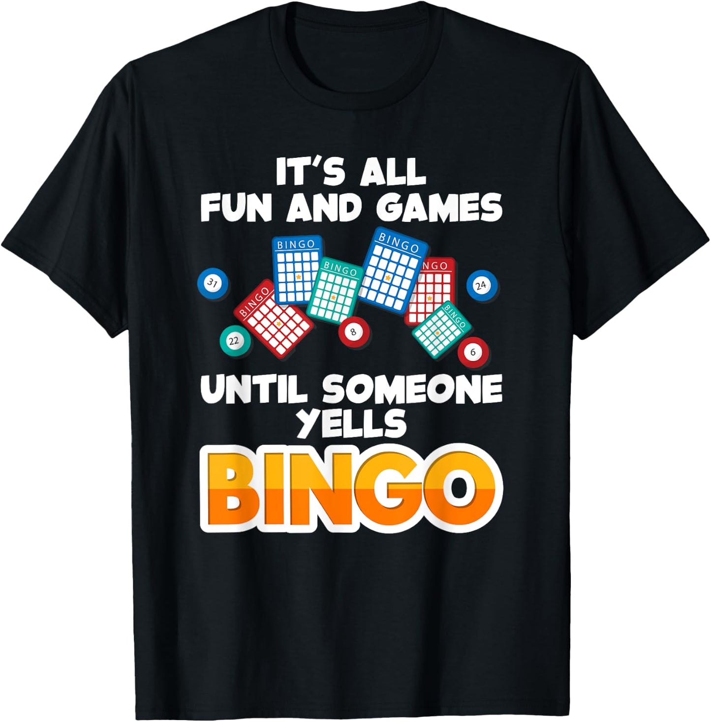 Best Bingo Novelty Women Bingo Lover Bingo Player T-Shirt - T-Shirt | Black