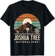 Joshua Tree Retro Vintage Hiking Camping California T-Shirt - T-Shirt | Black