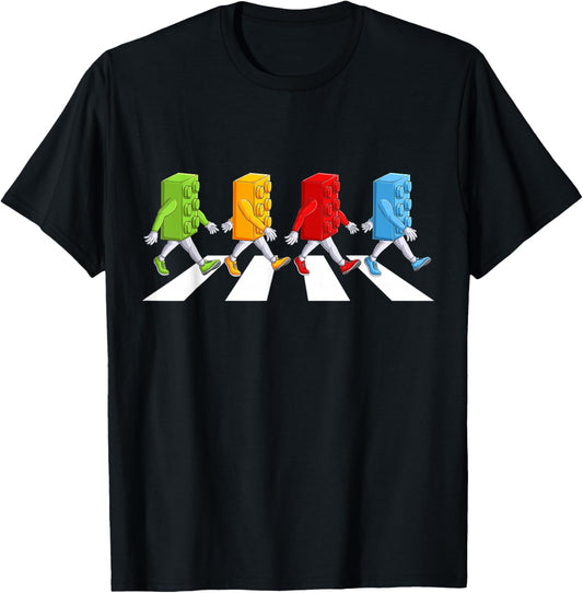Funny Master Builder Brick Blocks Building Boys Kids Toddler T-Shirt - T-Shirt | Black
